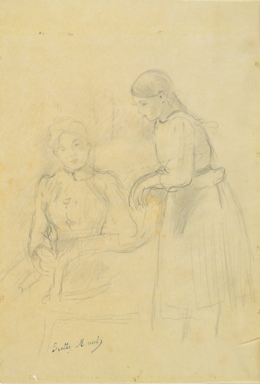 Porträt von Alice Gamby und Julie Manet, 1889 von Berthe Morisot