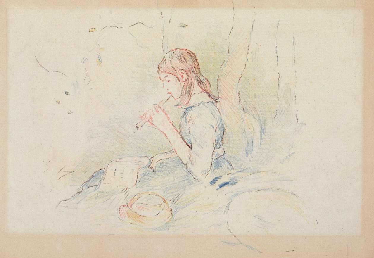 Der Flageolettspieler, 1890 von Berthe Morisot