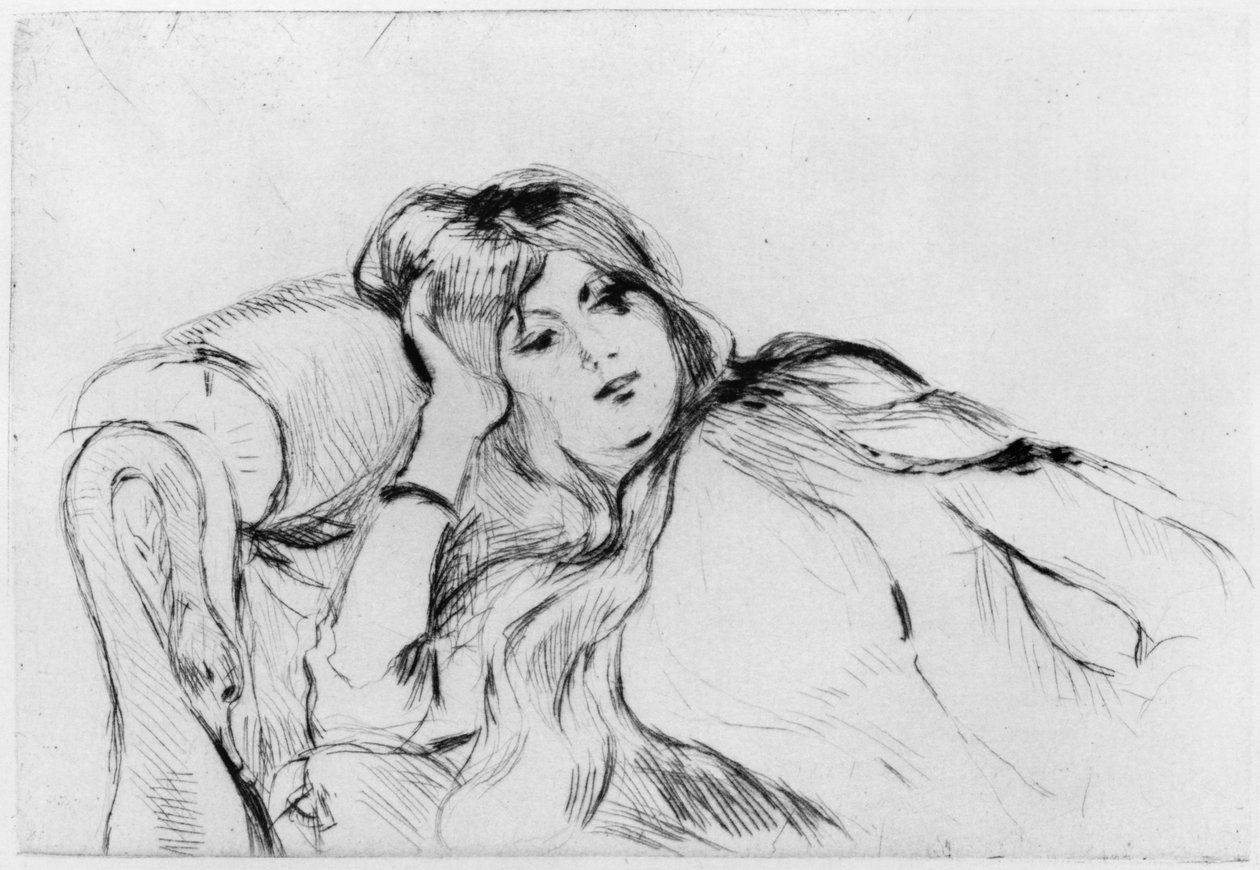 Junge Frau in Ruhe, 1889 von Berthe Morisot