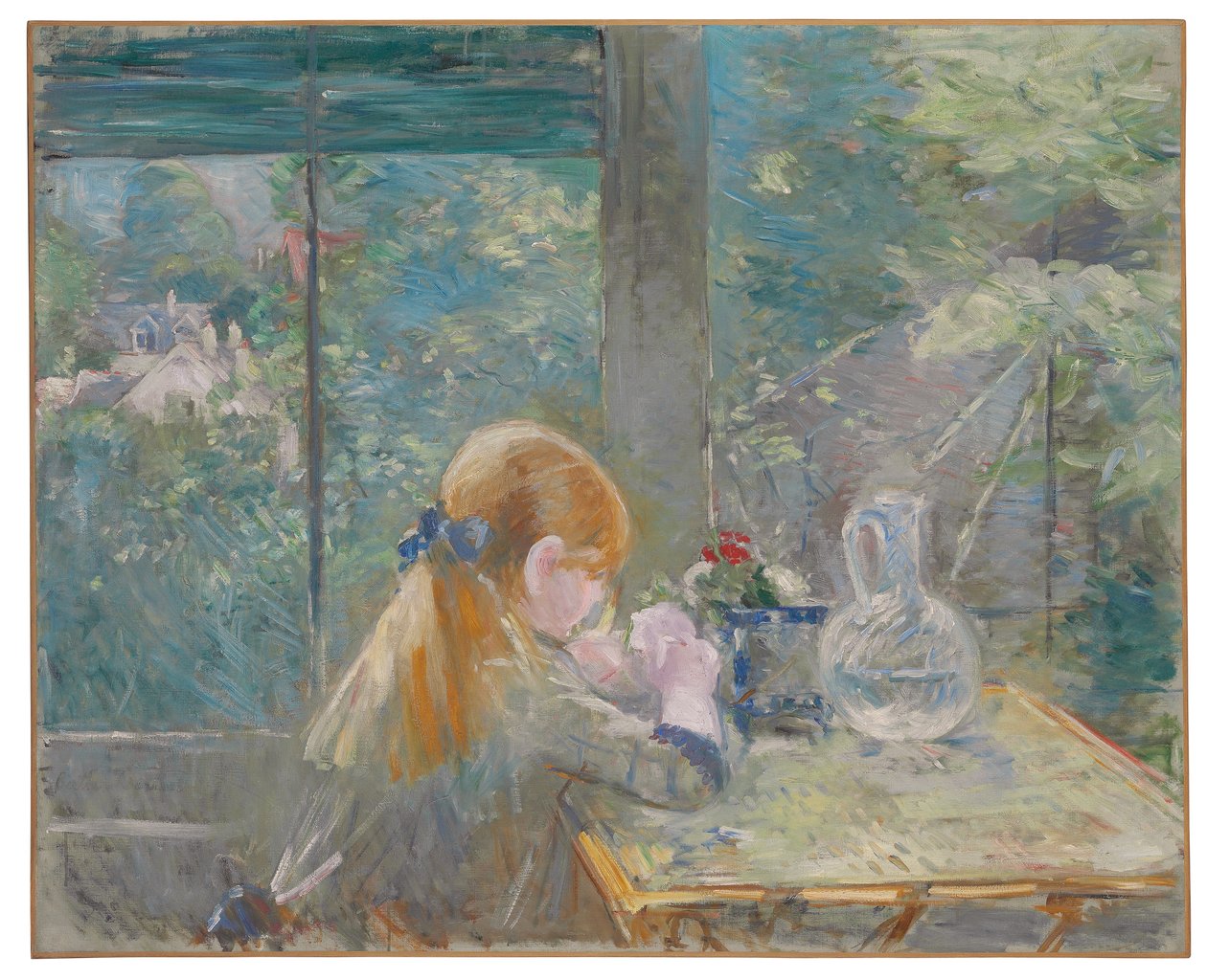 Dans la véranda, 1884 von Berthe Morisot