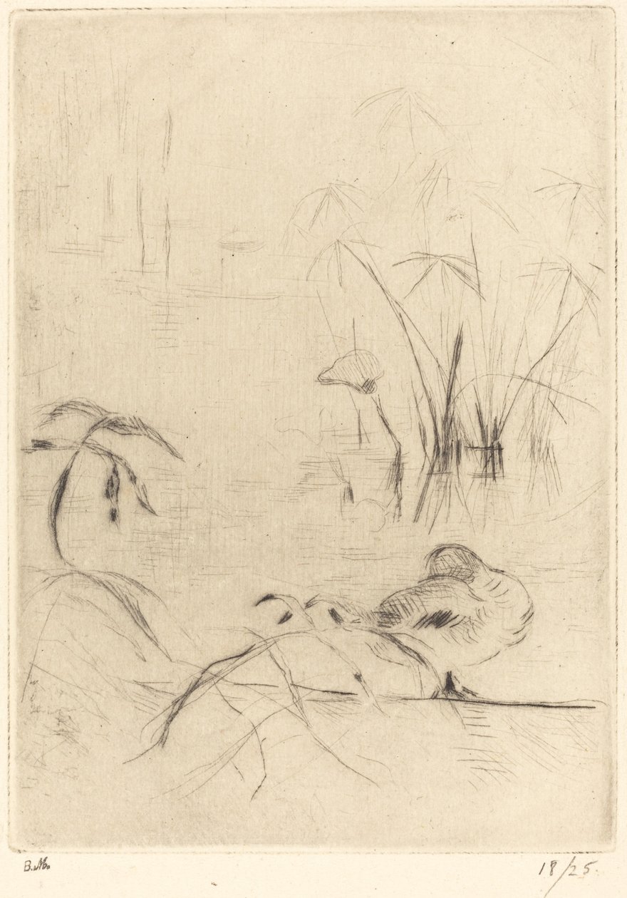Enten ruhen am Ufer von Berthe Morisot