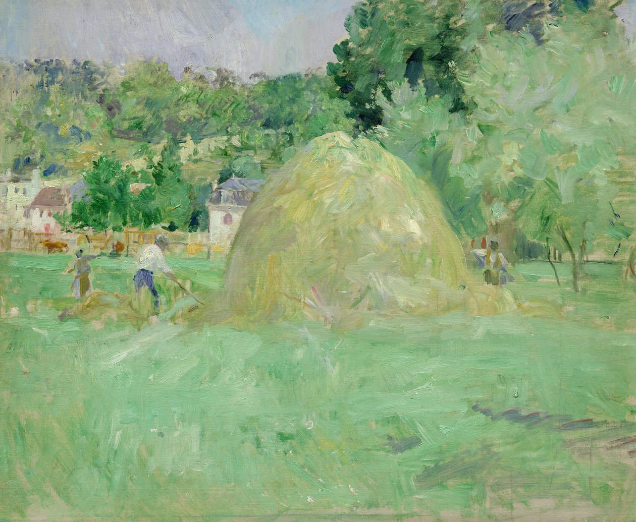 Heuhaufen in Bougival, 1883 von Berthe Morisot