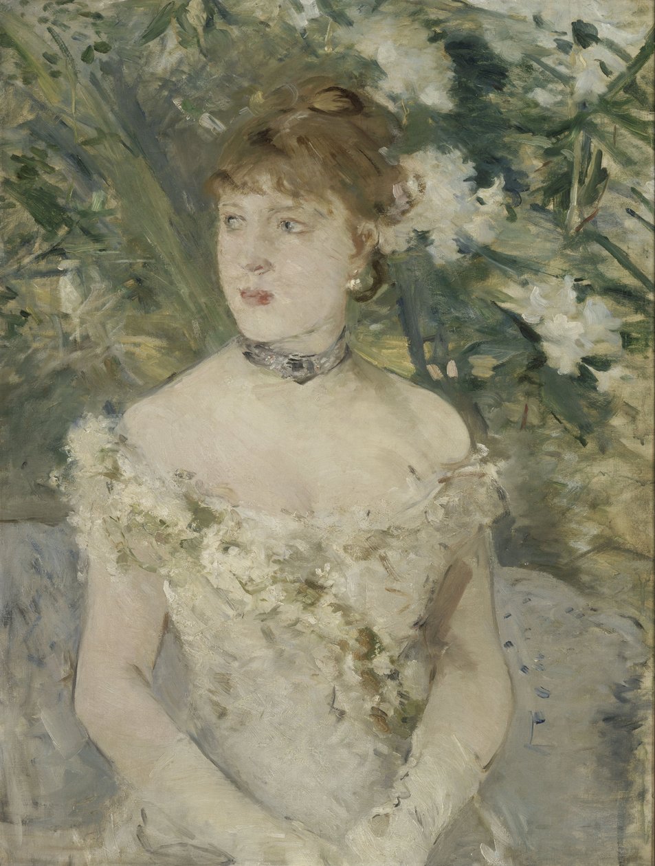 Junge Frau beim Ball von Berthe Morisot