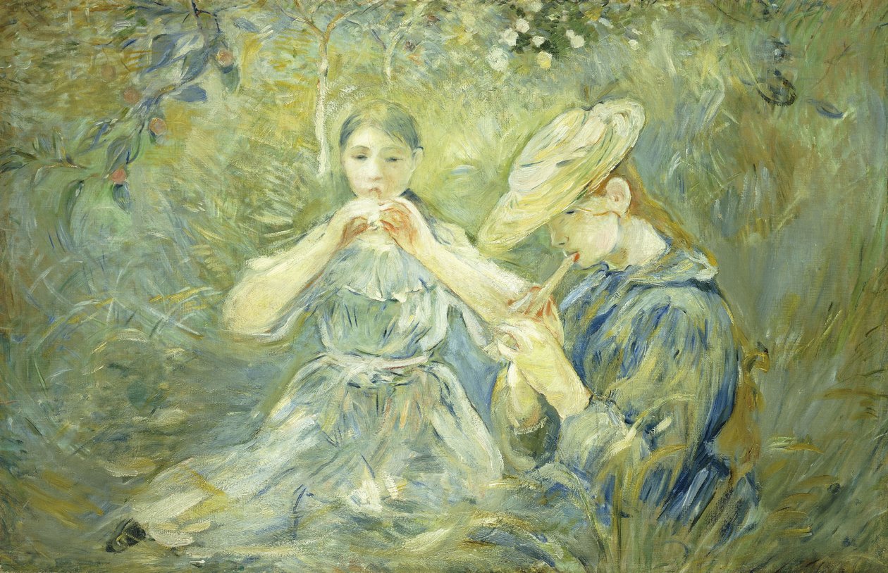 Das Flageolett, 1890 von Berthe Morisot