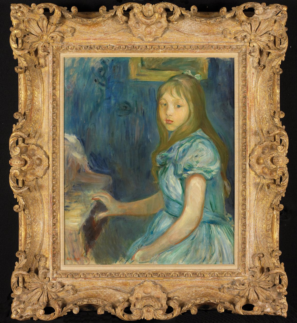 Lucie Léon am Klavier von Berthe Morisot
