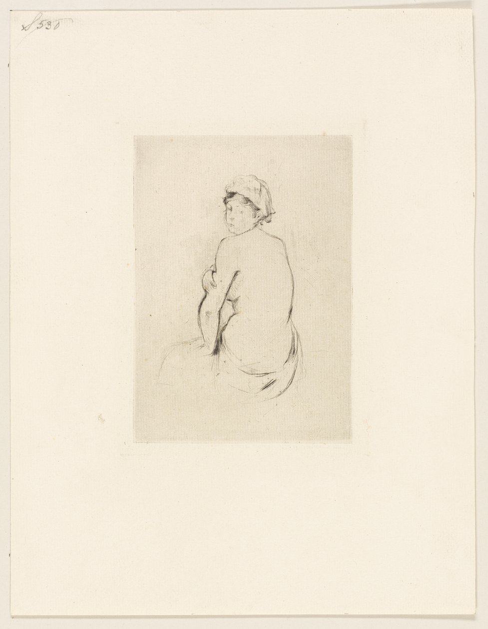 Akt von hinten gesehen von Berthe Morisot
