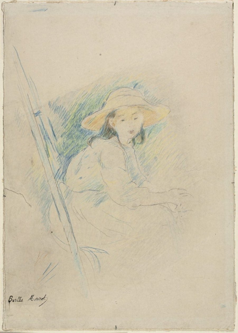 Sitzendes Mädchen (Julie Manet) von Berthe Morisot