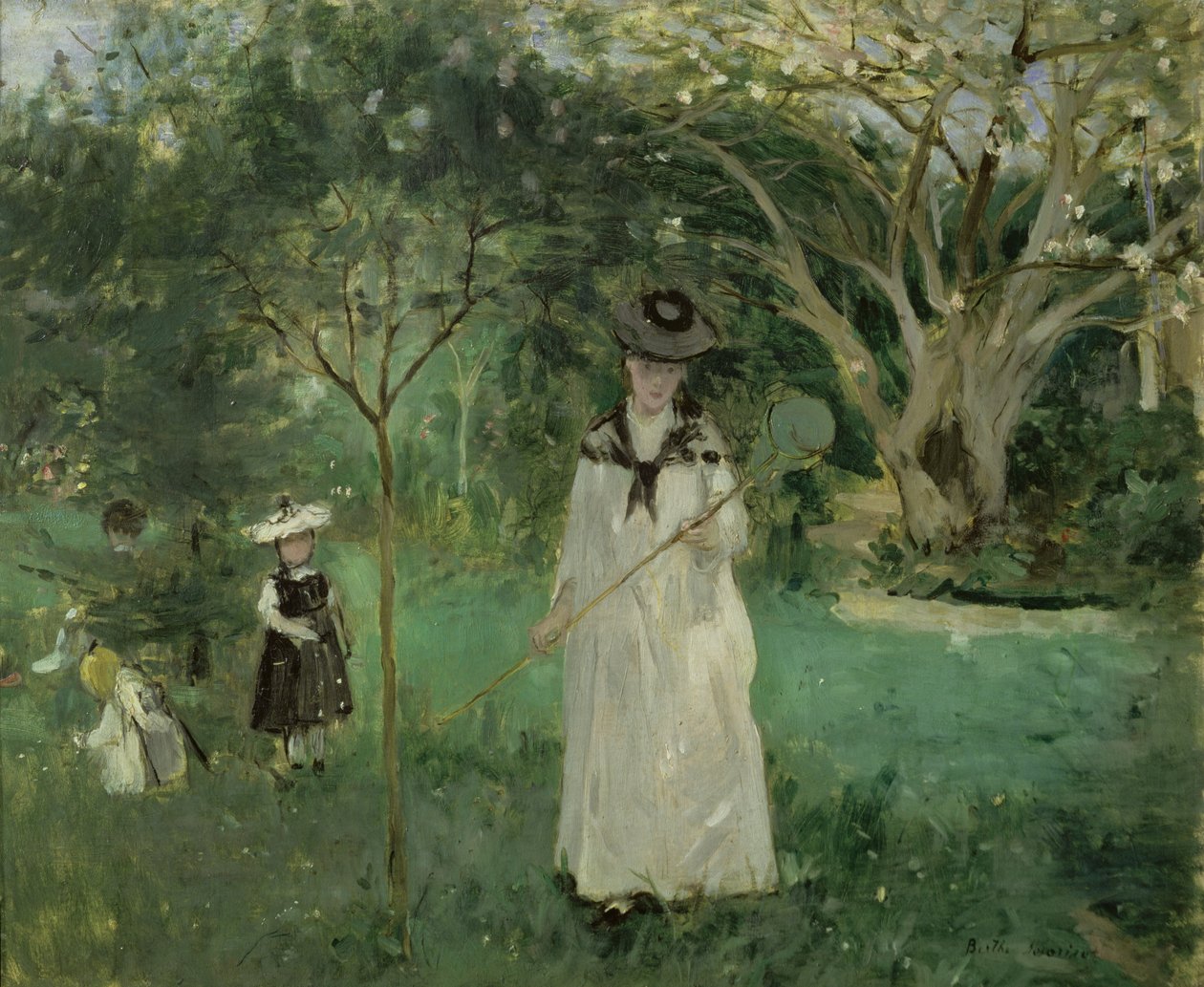 Die Schmetterlingsjagd, 1874 von Berthe Morisot
