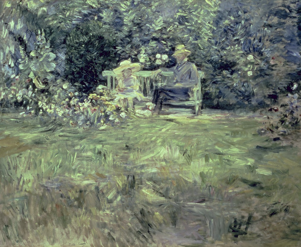 Die Lektion im Garten, 1886 von Berthe Morisot