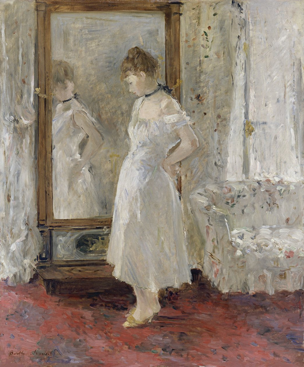 Der Spiegel, 1876 von Berthe Morisot