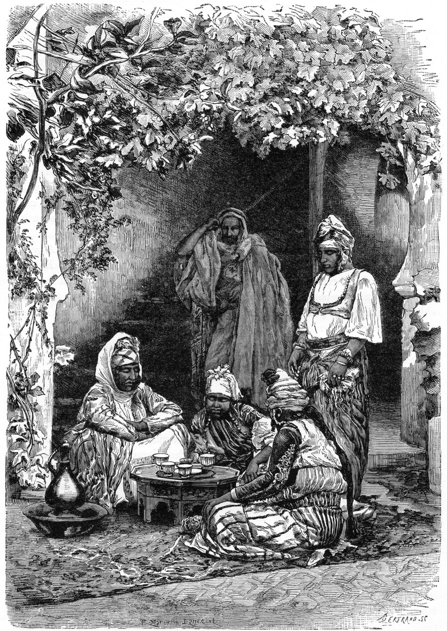 Eine arabische Familie aus Tlemcen, Algerien, um 1890 von Auguste Bertrand