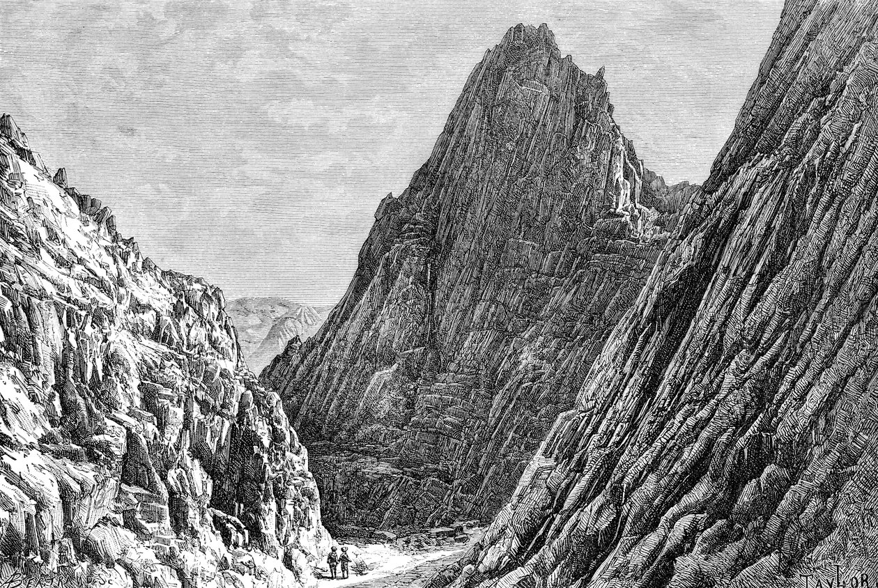 Der Lataband-Pass, Afghanistan, 1895 von Auguste Bertrand