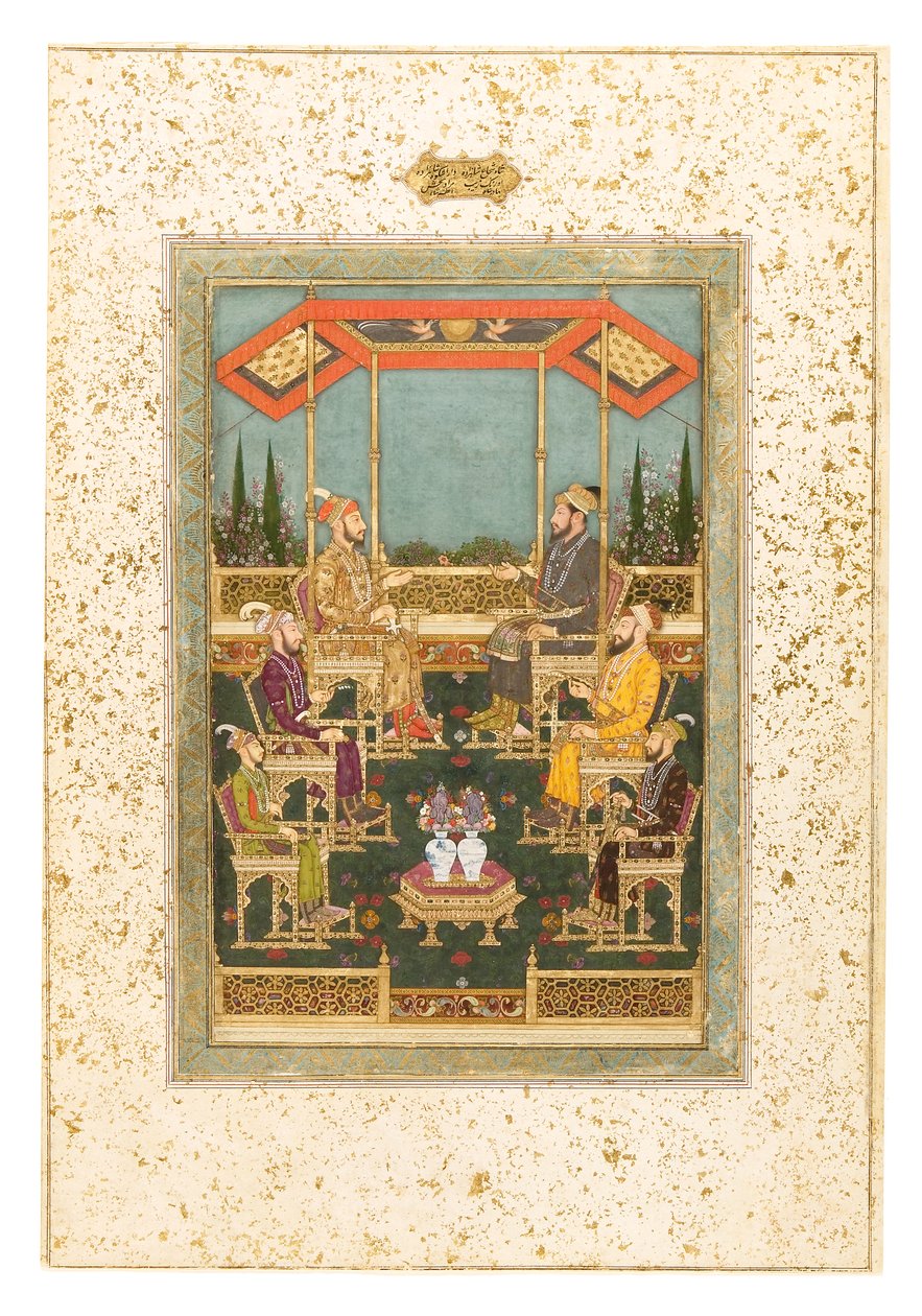 Eine Versammlung von Prinzen, ca. 1710 von Bhawani Das
