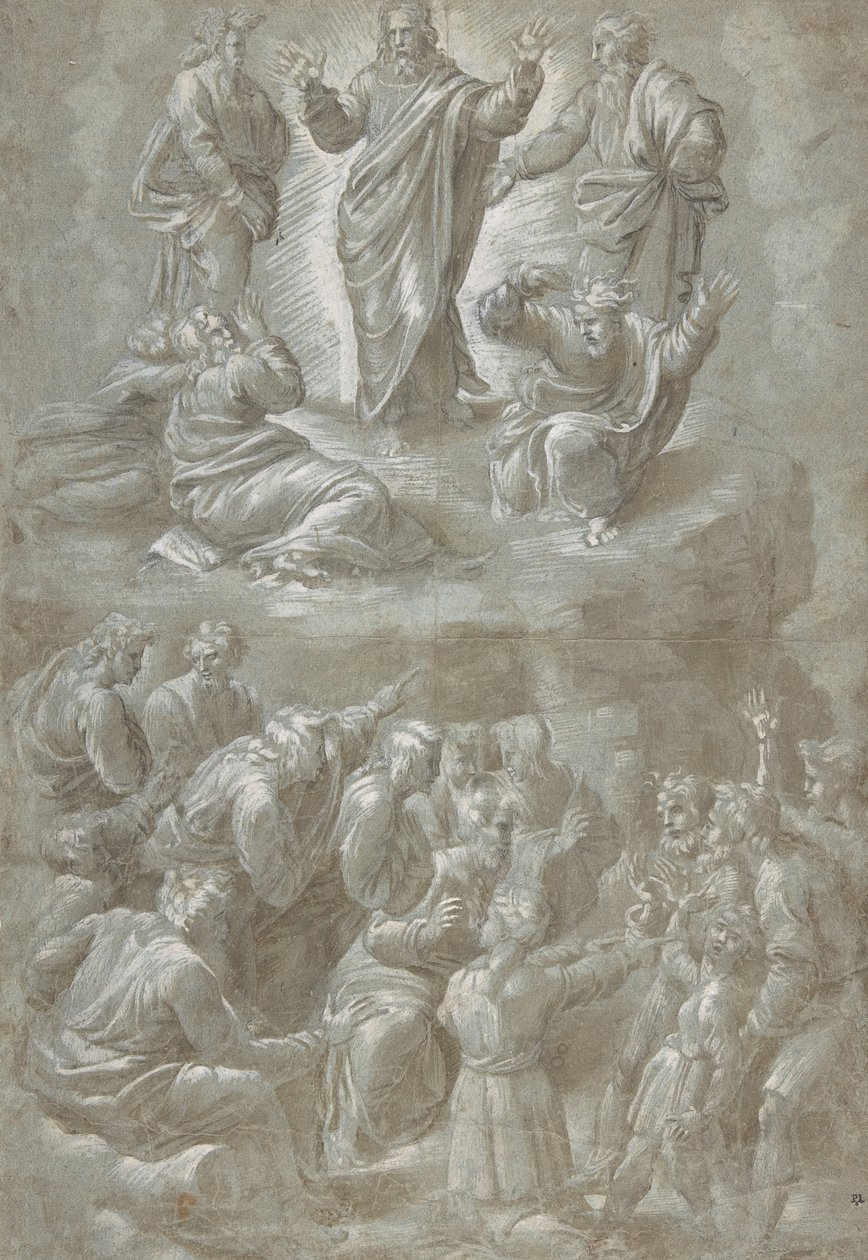 Die Verklärung, nach Raphael, 1511-51 von Biagio Pupini