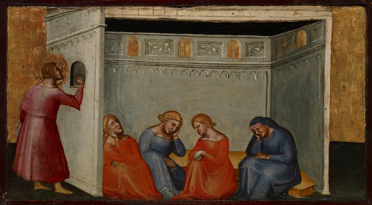 Szene aus der Legende des Heiligen Nikolaus von Bicci di Lorenzo