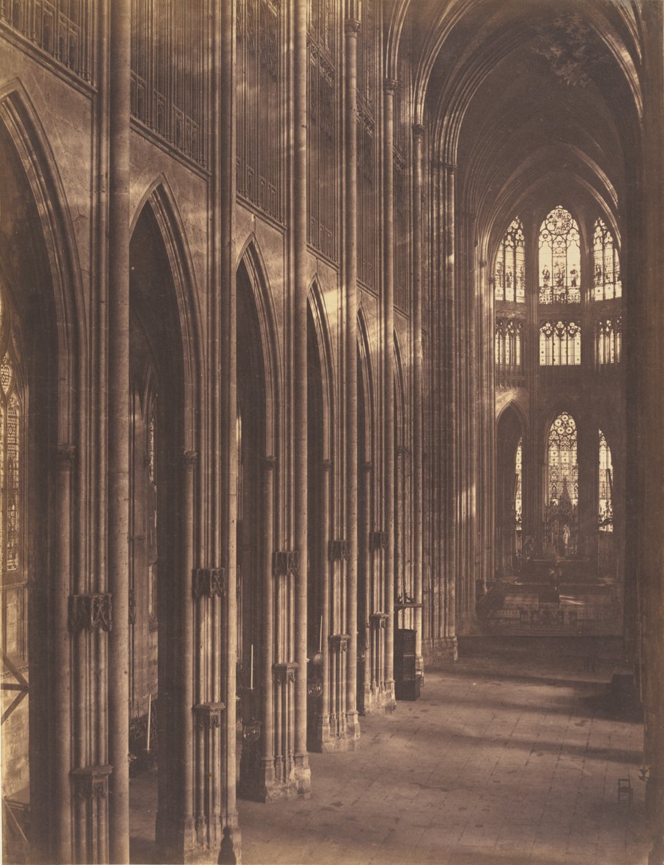 Rouen, Innenraum der Kirche Saint-Ouen von Bisson Frères