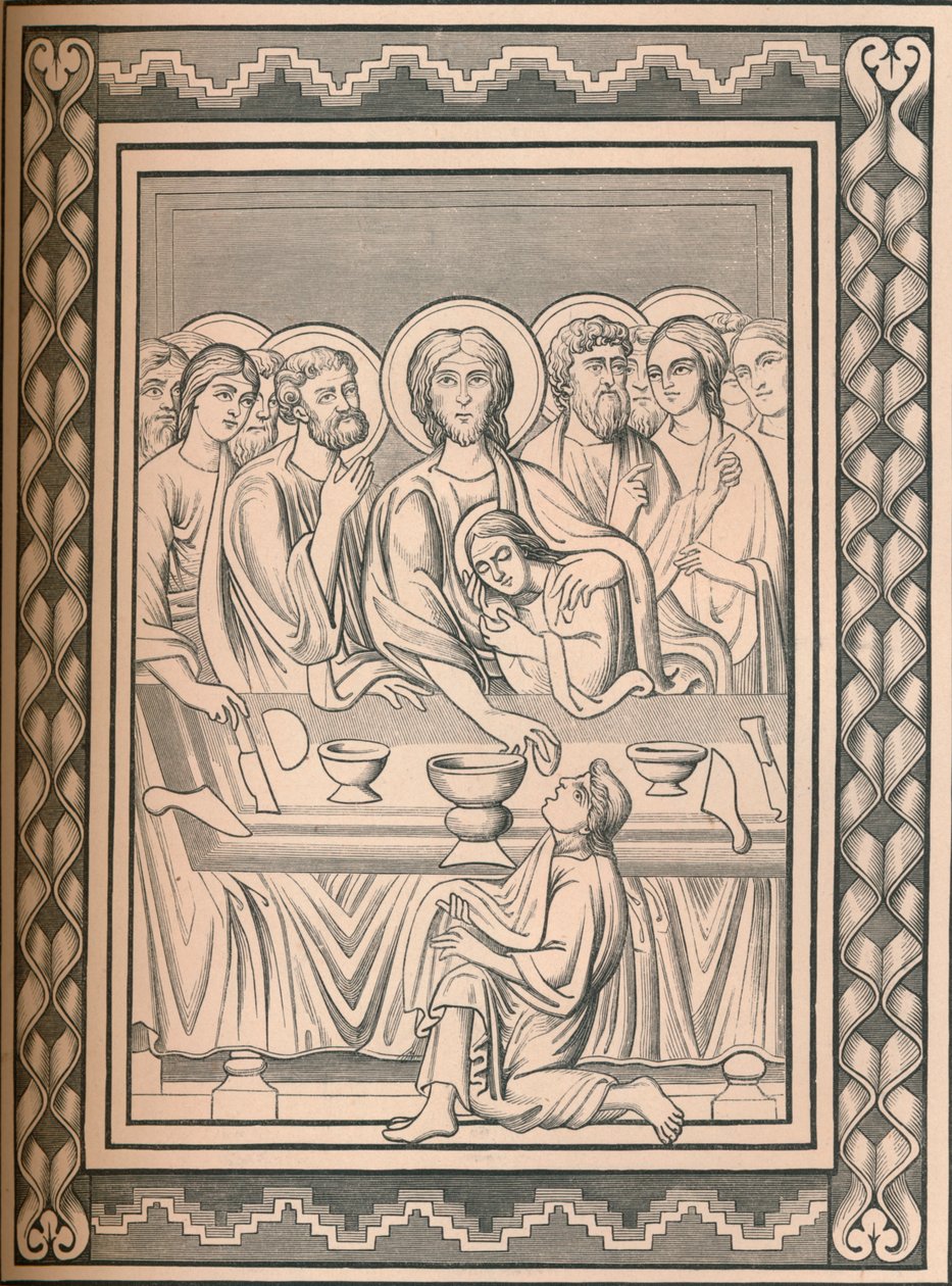 Christus und Heilige, 12. Jahrhundert, 1849 von Bisson and Cottard