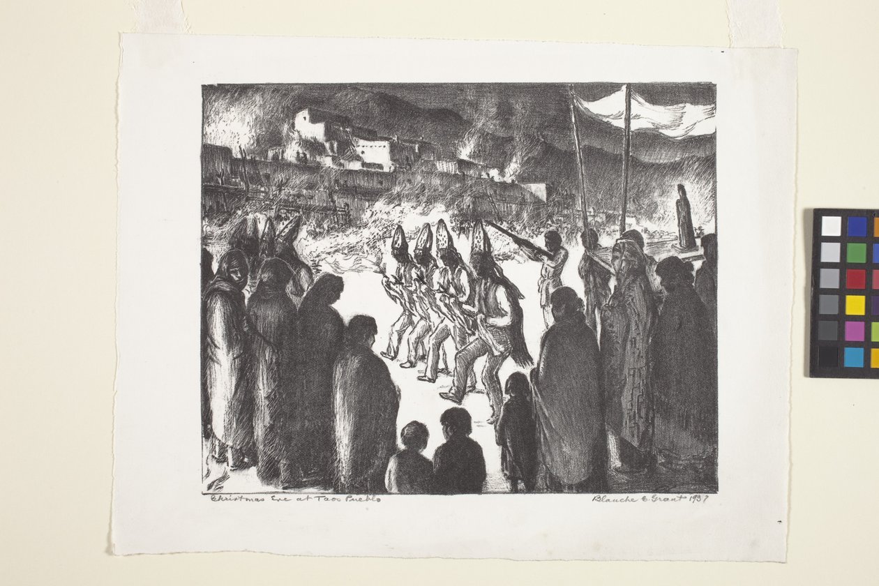 Heiligabend in Taos Pueblo von Blanche Grant