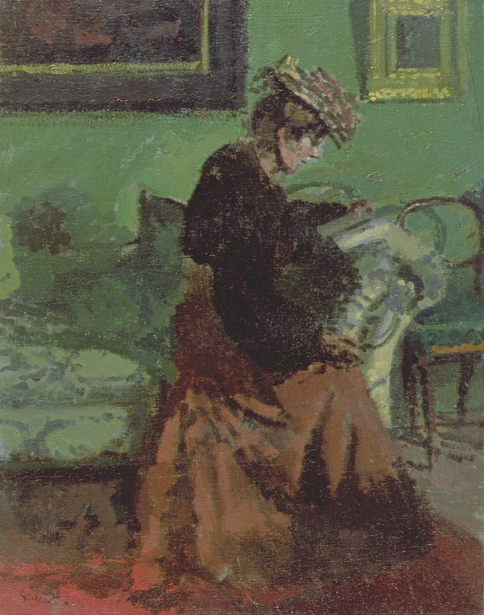 Bäume in Giverny von Blanche Hoschede Monet