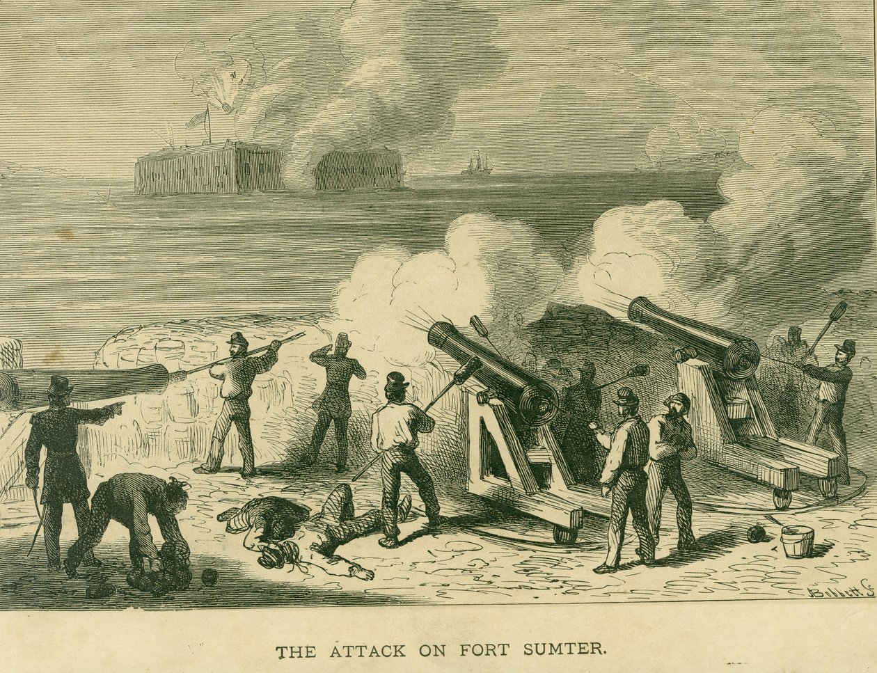 Der Angriff auf Fort Sumter von Bobbett