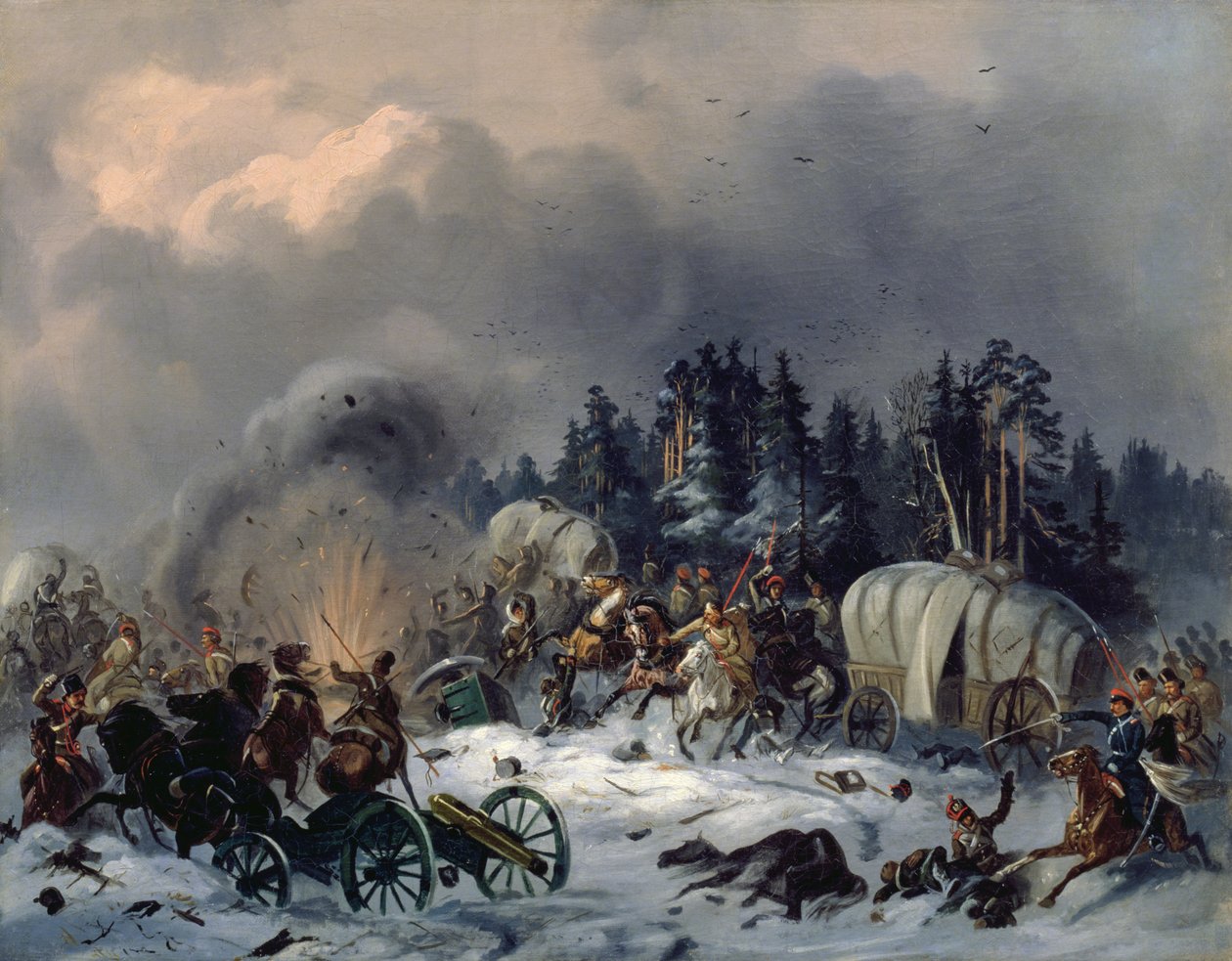 Szene aus dem Russisch-Französischen Krieg 1812 von Bogdan Willewalde