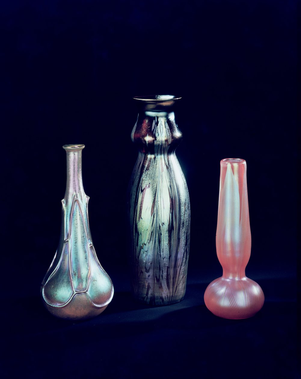 Sammlung von Vasen, möglicherweise Loetz, ca. 1900 von Bohemian School