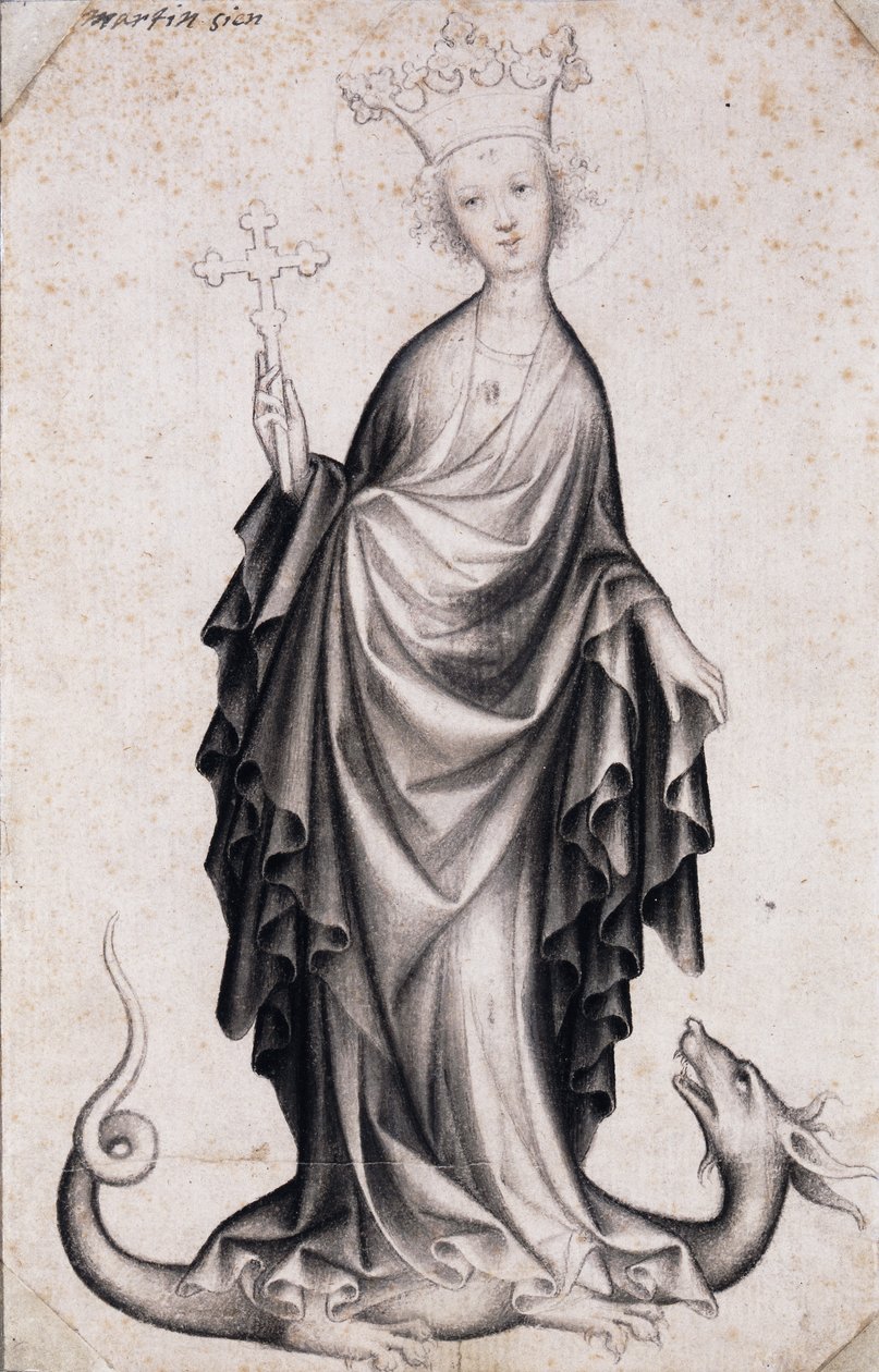 Heilige Margareta, ca. 1410 von Bohemian Master
