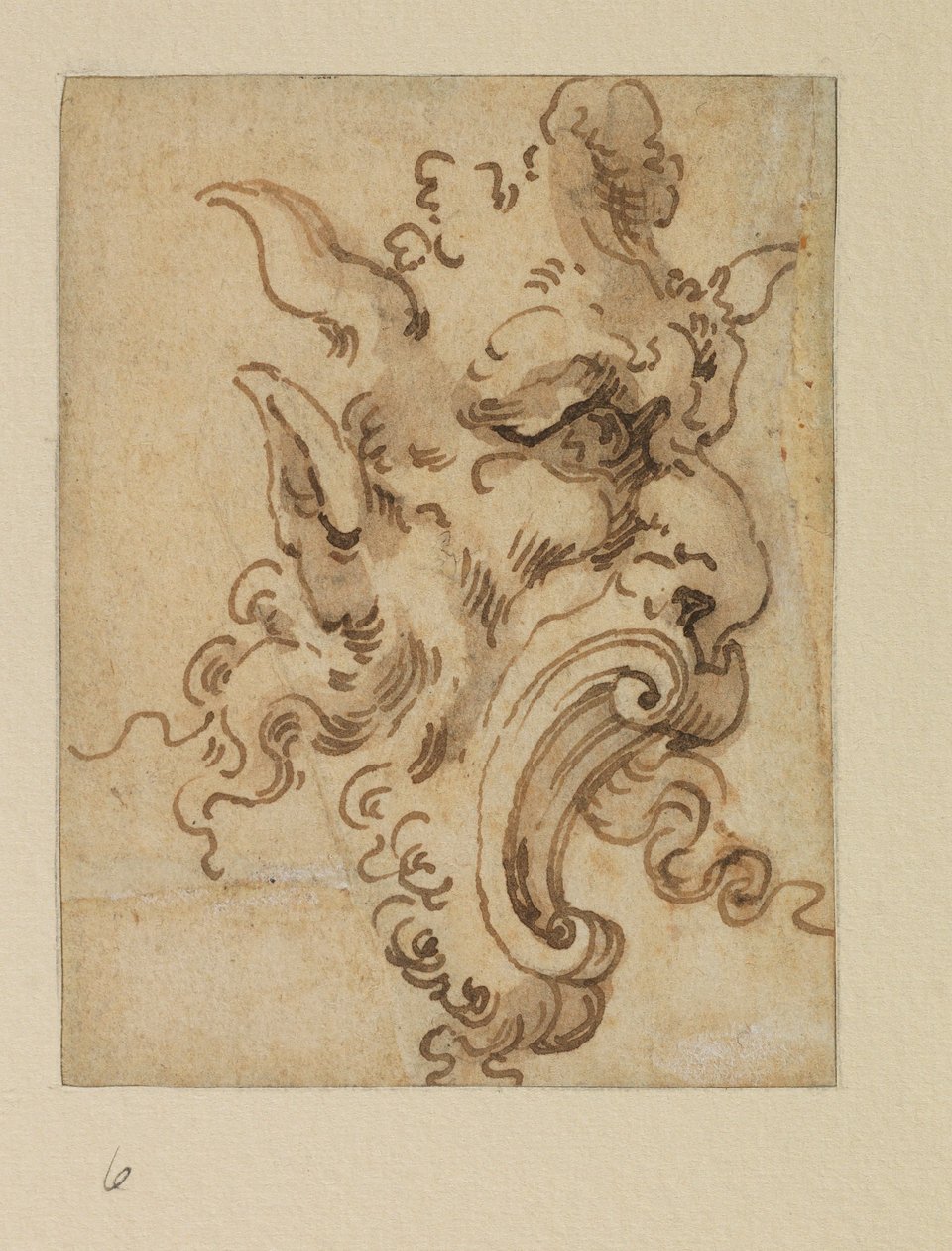 Groteske Maske von Bolognese School