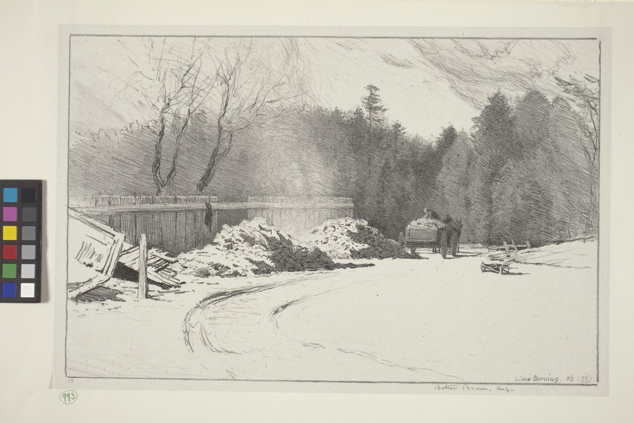 Kalkbrennen von Bolton Coit Brown