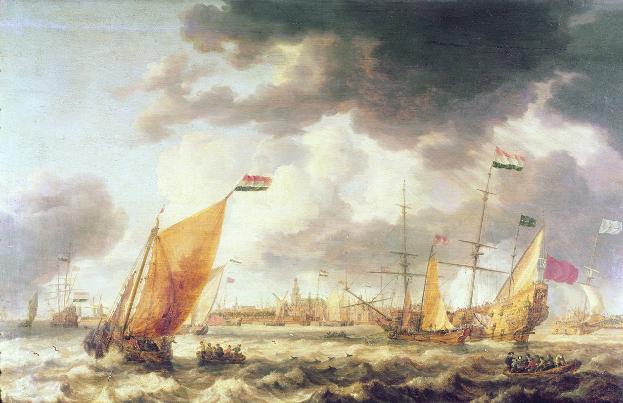 Stürmische See von Bonaventura Peeters