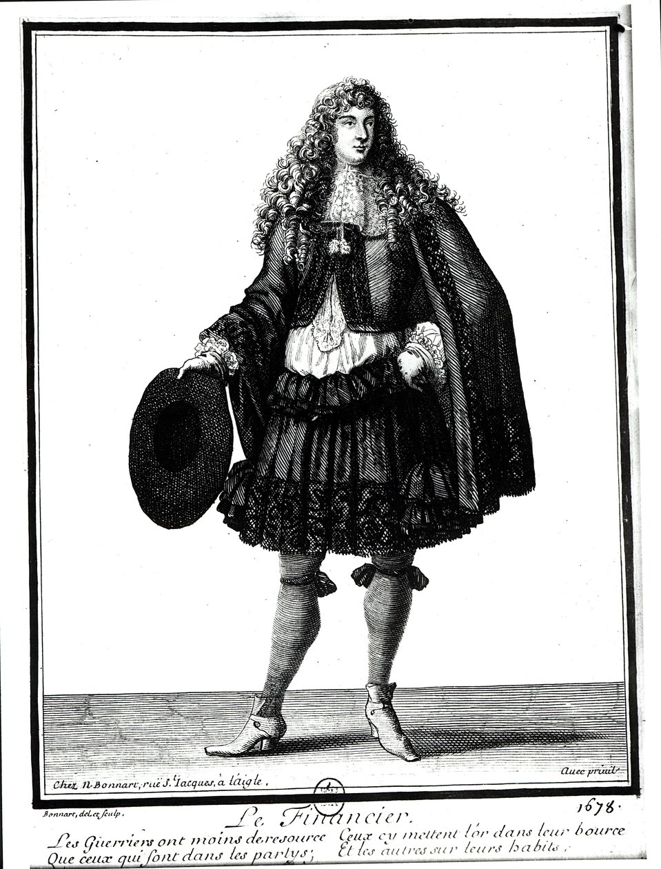 Der Banker, 1678 von Nicolas Bonnart