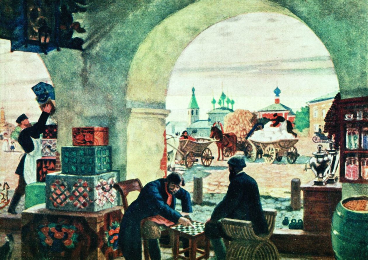 Unbekanntes Bild von Boris Mikhailovich Kustodiev