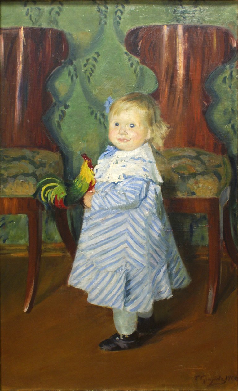 Die Tochter des Künstlers, Irina von Boris Mikhailovich Kustodiev