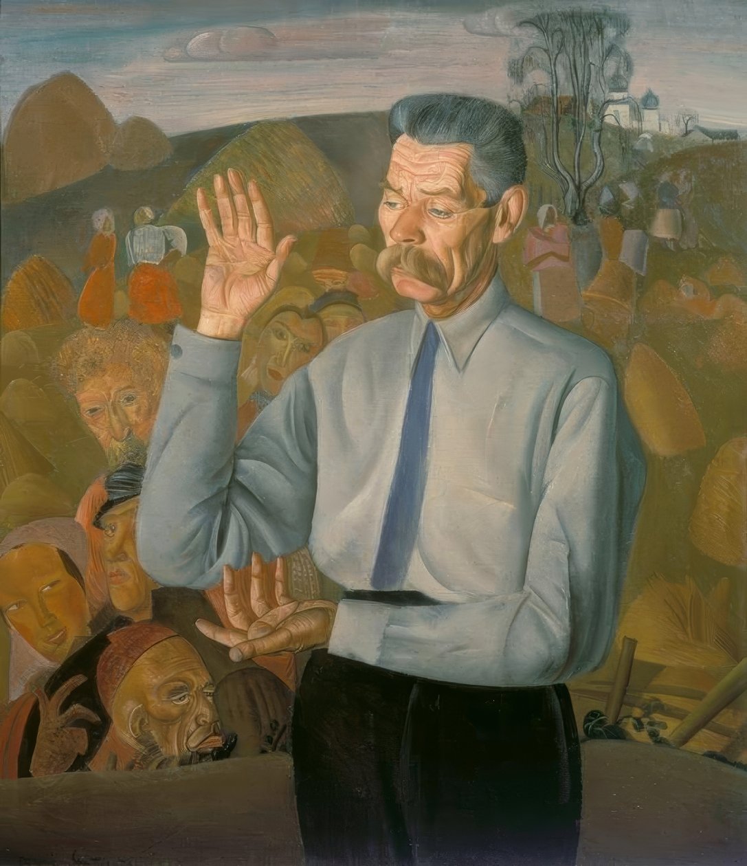 Maxim Gorkij von Boris D. Grigorjew