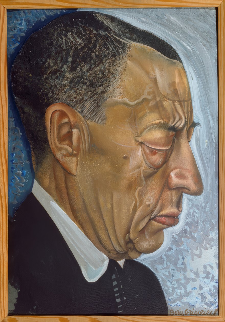 Porträt Rachmaninow von Boris D. Grigorjew