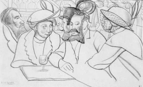 Im Café von Boris Dmitrievich Grigoriev