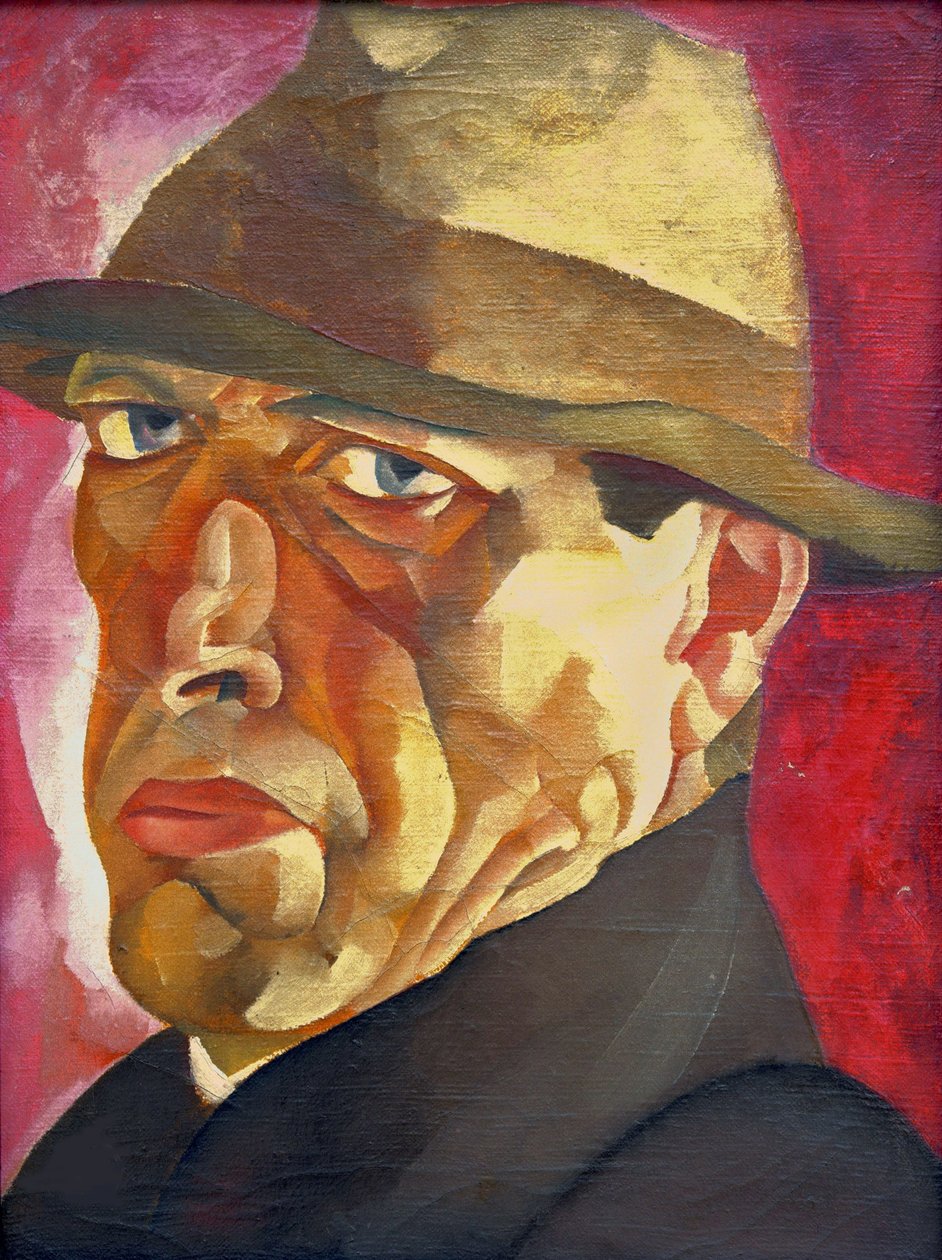 Selbstporträt, ca. 1920 von Boris Dmitryevich Grigoriev