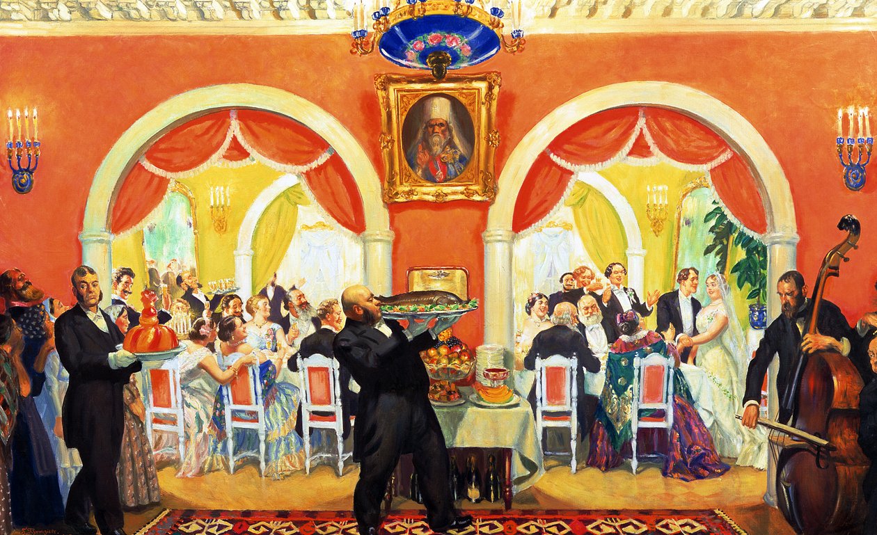 Hochzeitsfest von Boris Mikhailovich Kustodiev
