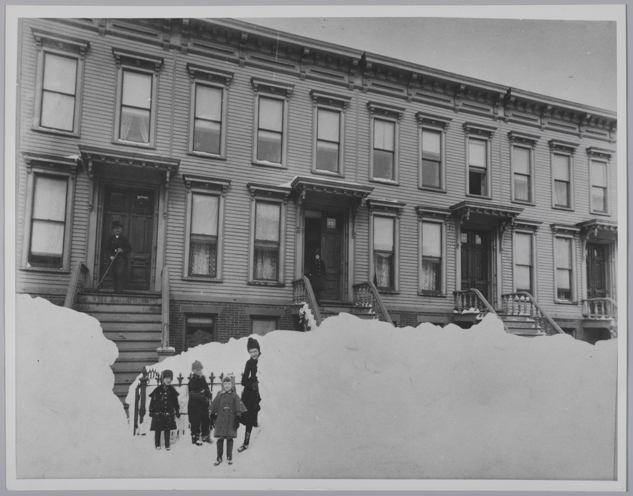 Schneesturm im März 1888, Brooklyn von Breading G. Way