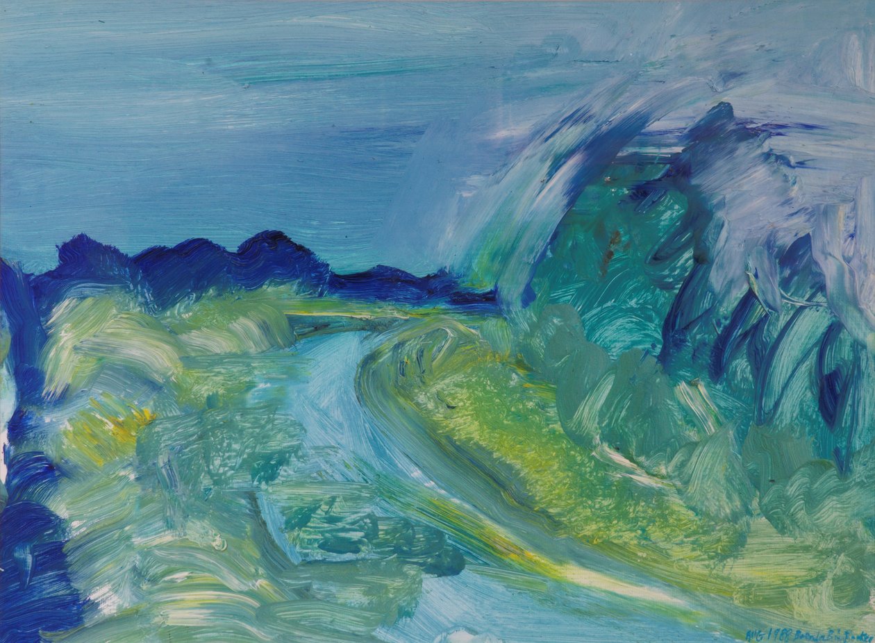 Blaue Flusslandschaft I von Brenda Brin Booker