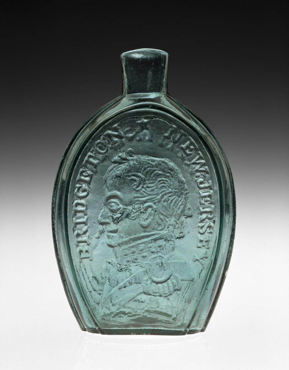 Figurierte Flasche von Bridgeton Glass Works