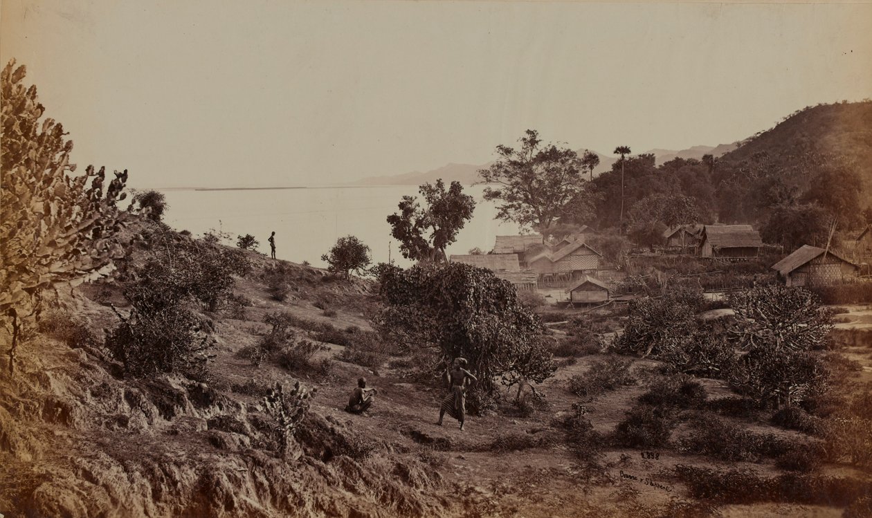 Dorf am Irrawaddy von British Photographer