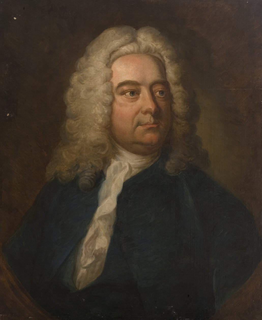 Porträt eines Mannes in Blau (möglicherweise Reverend G. Greenway) von British School