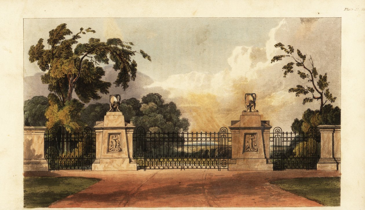 Entwurf für einen Regency-Parkeingang von British School