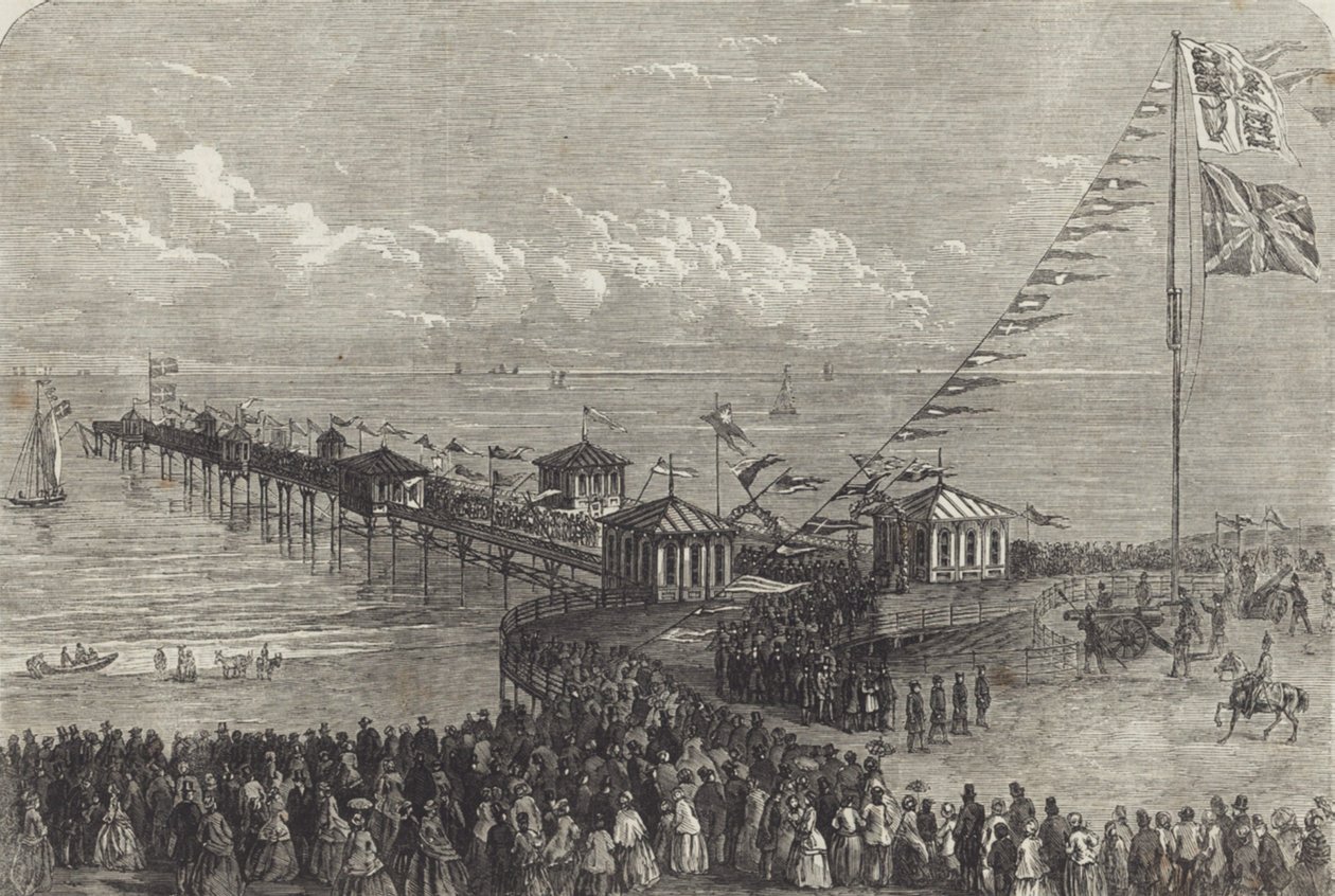 Eröffnung einer britischen Seebrücke von British School