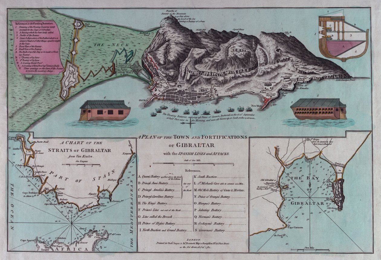 Plan von Gibraltar von British School