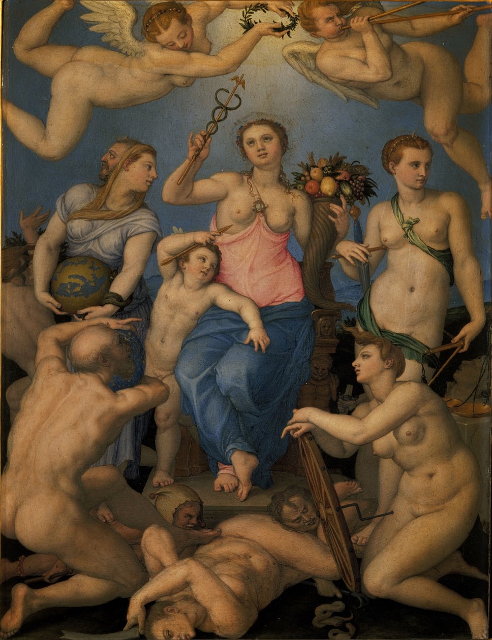 Allegorie des Glücks von Bronzino