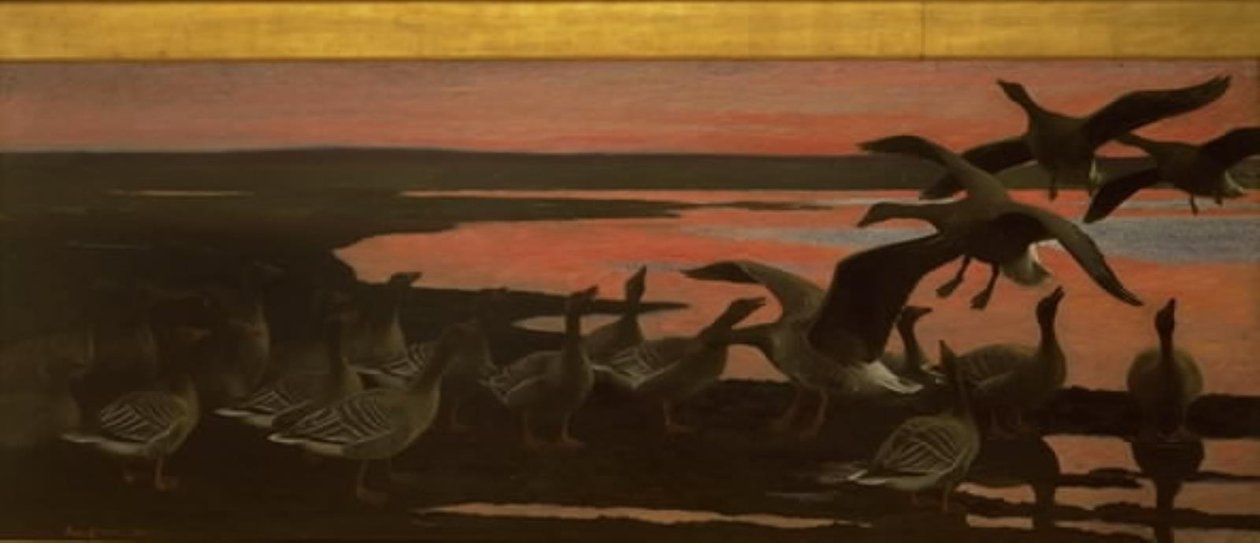 Wildgänse von Bruno Liljefors