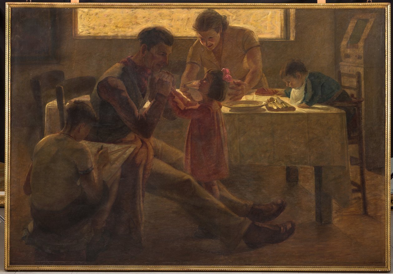 Familienszene von Bruno Semprebon