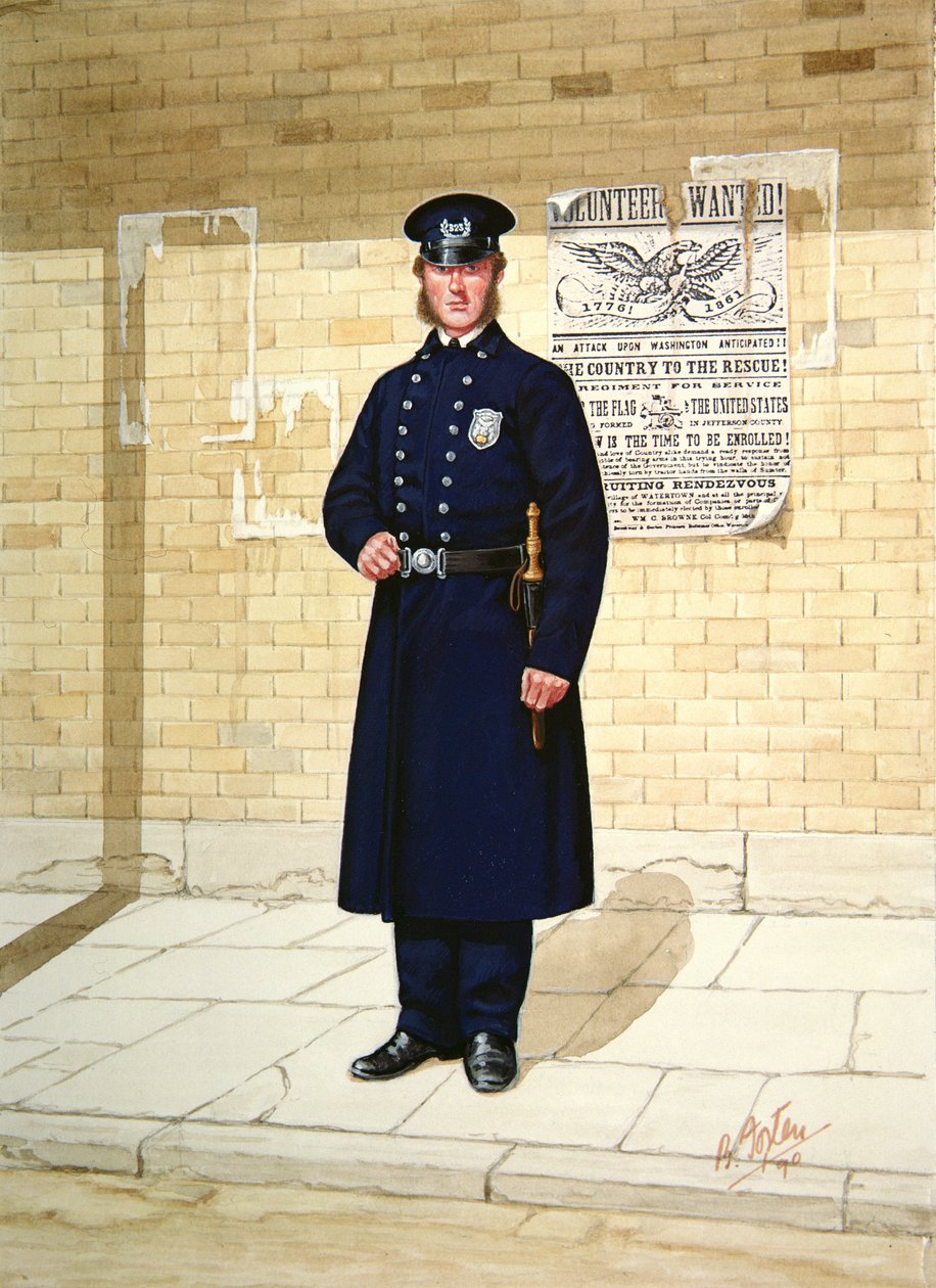 Polizeibeamter im Jahr 1863 von Bryan Fosten